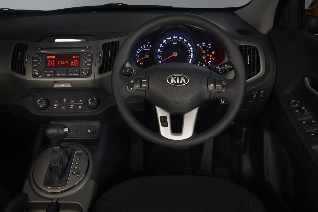 Inside the Kia Sportage Si Premium. Inside the Kia Sportage Si Premium.